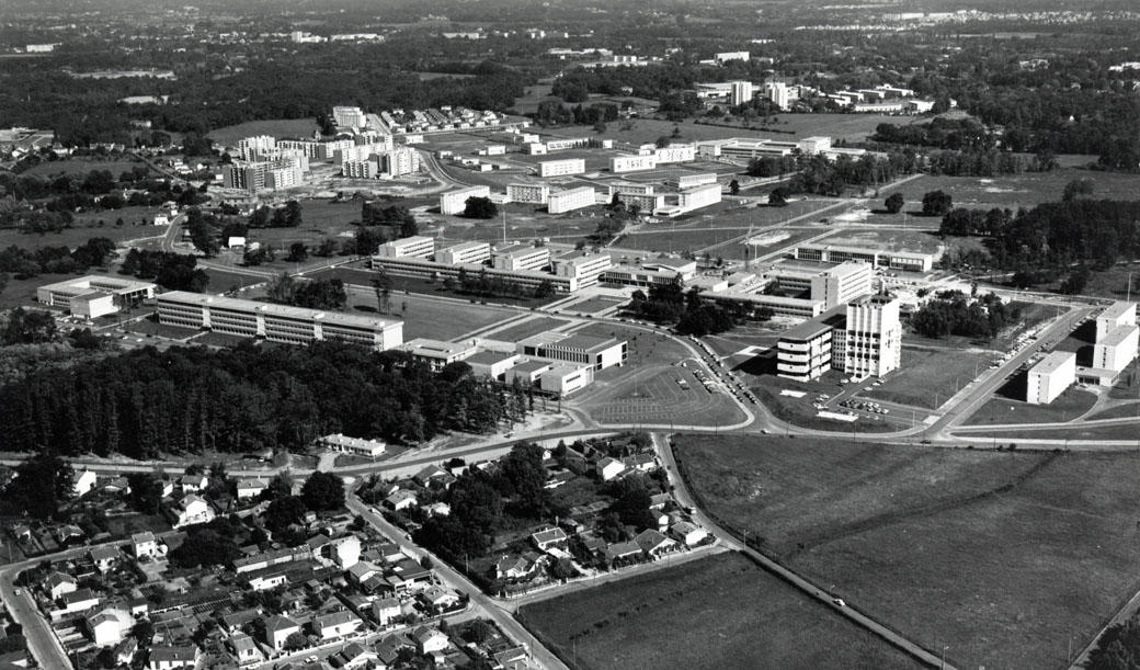 vue aérienne de 1970 © Université Bordeaux Montaigne