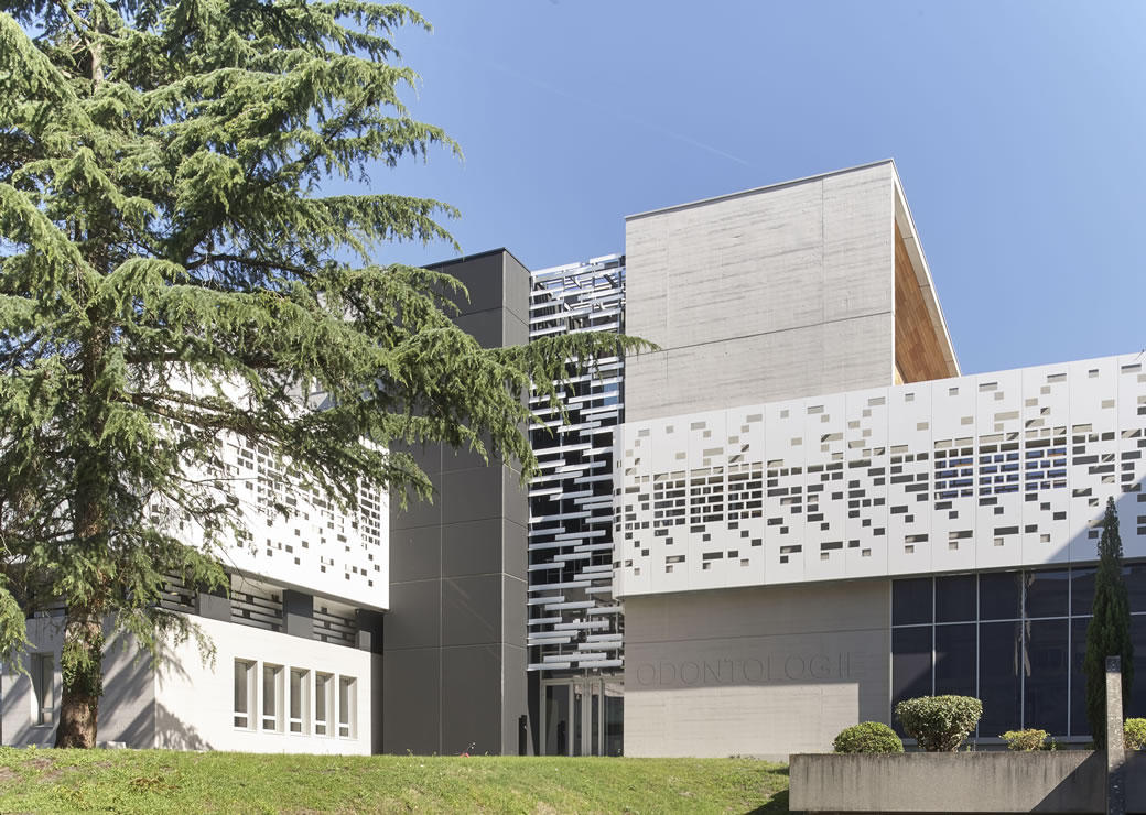 Bâtiment odontologie, campus Carreire © Philippe Caumes